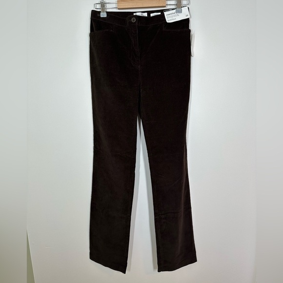 NORTHERN Reflections Essential Slim Brown Corduroy Pants Size 4 - Picture 2 of 6